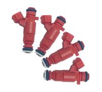 fuel injector 4PCS FUEL INJECTOR Compatible For NISSAN ALMERA PRIMERA 1.5 1.8 16V N16 P12 00-06 0280155940 16600-9F600 166009F600