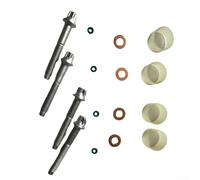 Fuel Injector Clamp Bolt and Seal Washer O for Ring Set, 16-Piece Metal Rubber Replacement for BERLINGO II C3 II for C4 AIRCROSS C5 III DS3 DS4 DS5 (sku)