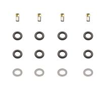 Fuel Injector Fit for Mercedes 2001-2005 CLK320 M112 3.2L A1120780149 0280156014 Fuel Injector Nozzle Repair Kit Injection Nozzles(4 Set)
