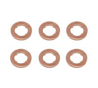 Fuel Injector Fit for VW AMAROK ARTEON Golf Passat Caddy Polo VI 2017-2021 6Pcs Fuel Injector Nozzle Copper Gasket O-Ring Seal Kit(C)