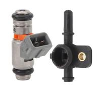 Fuel Injector IWP182 for Sr Max Atlantic Sport City, Motorcycle Engine Fuel Injector with Base, Replacement for Derbi Rambla Nexus Beverly X7, OE