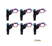 Fuel Injector Nozzle for Jeep for Grand for Cherokee WJ for Wrangler 4.0L 1999-2004 4-Hole Fuel Injectors W/Connectors 1 Set / 6Ssets 0280155784 812-12128(6 Sets)