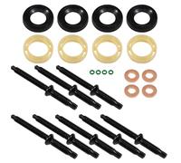 Fuel Injector Nozzle Seal Kit Compatible with Ford Focus C-Max Fiesta 1.6 TDCI Citroen C3 C4 C5 1.6 HDI,Fuel Injector Seal + Washer + O Ring Set + Injector Studs, Injector Holder Repair Kit 1314368