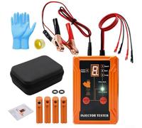 Fuel Injector Pressure Tester Kit for Automotive Fuel System Diagnosis - ABS Construction, 12V DC Powered, Portable Diagnostic Tool for DIY & Professional Use