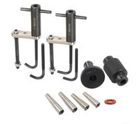Fuel Injector Puller Kit with 5 Adapters for Bosch Delphi | Extracts stuck nozzles safely, saves cylinder head dismantling time, hardened steel build, includes slide hammer adapter