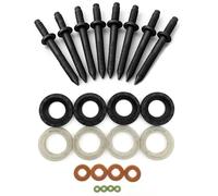 Fuel Injector Seal Washer O-Ring Injector Studs Kit For Ford Focus B-Max C-Max Fiesta Mondeo 1.6 TDCI Citroen C2 C3 C4 C5 Dispatch Berlingo Peugeot 207 307 3008 5008 Expert Partner Volvo C30 S40 V50