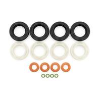 Fuel Injector Seal Washer O-Ring Kit For Ford Focus B-Max C-Max Fiesta Mondeo 1.6 TDCI Citroen C2 C3 C4 C5 Dispatch Berlingo Peugeot 307 3008 5008 Expert Partner | Set of 16 | Without Injector Studs |