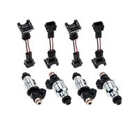Fuel Injectors for OBD1 for OBD2 B16 B18 B20 D15 D16 D18 H22 Refit Injector 4pieces 550cc Fuel Injectors with Wiring Harness Kit Fuel Injector Nozzle