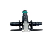 Fuel Injectors Replacement 10PCS Automobile Fuel Pipe Joint Adapters Fit for Bosch Injector Three-Way Two-Way Return Quick Plug Injection Nozzles(Three Ways)