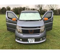 Fuel Lagoon Thermal Silver Screen Window Blinds E51 Elgrand Campervan Front Cab Set (3 piece)