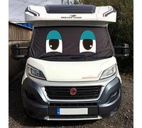 Fuel Lagoon Van Screen Cover Motor Home Camper Personalise Eyes Camping Fun Frost Or Sun Cover (Blue Happy)