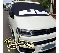 Fuel Lagoon will fit VW T5 windscreen black out blind waterproof fun eye design personalised Camping