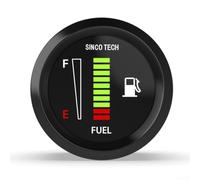 Fuel Level Indicator 52 mm 2 Inch Black for Cars Trucks 12 V Universal Plastic Easy Installation Reliable Measurement Fuel Indicator for Dashboard Accessories