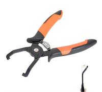 Fuel Line Disconnect Pliers Set, 40° Offset Automotive Electrical Connector Removal Tool, Universal EVAP & Fuel Line Quick Release Pliers for Small Spaces, Carbon Steel