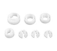 Fuel Line Disconnect Tool Set 7 PCS for 1/4 in to 7/8 in Lines with Angled Design and Air Conditioning Pipe Clamp Compatible with Automotive Fuel Maintenance (White)