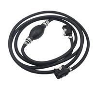 Fuel Line for Outboard Engines, UV and Resistant Rubber Hose with Integrated Check Valve and Flow Direction Arrow, Compatible with Marine Mercury Models (3.1 Meters)