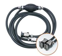 Fuel Line for Outboard Engines, UV and Resistant Rubber Hose with Integrated Check Valve and Flow Direction Arrow, Compatible with Marine Mercury Models (2.1 Meters)