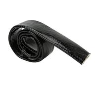 Fuel Line Heat Shield Sleeve Fireproof Flexible Durable High Temperature Protection for Automotive Hoses Wires Electrical Wiring Silicone Glass Fiber Black 1m 3.3ft (Inner Diamete: 25mm/0.98in)