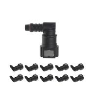 Fuel Line Hose Coupler Quick Release Connector 2 5 8 10x 9.89 ID8 Auto Carburetor Rubber Hose Coupler Compatible with(10PCS)
