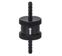 Fuel Line One-Way Check Valve for Petrol Diesel Applications Aluminum Alloy Body Suitable for Car Engine Fuel Circuits (4mm)
