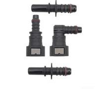 Fuel Line Quick Connect Release Set Featuring Elbow And Straight Connectors For 9.49mm Sae To 8mm Tubing On Automotive Vehicles
