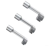 Fuel Line Socket Set, Rail Injection Socket, Diesel Engine Tool | Engine Maintenance Set, 14Mm 17Mm 19Mm Sizes, Bent Handle Design, For Durable Cr-Mo Construction, 3 Pack