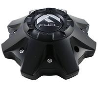 Fuel Matte Black Chrome Rivets Wheel Center Caps One (1) 1002-53B M-447 8-Lug (WITH SCREWS)