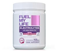 Fuel My Life Electrolyte Powder with Osmolytes - Natural Raspberry Lemonade Flavour - 420g (60 Servings) - Sugar-Free with Vitamins & Minerals - Vegan - UK Made