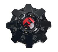 Fuel Offroad Wheels 1002-53GBQ Gloss Black with Red Logo and Black Rivets Center Cap