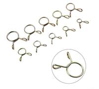 Fuel Oil Hose Spring Clip Assortment, 126Pcs for 5mm to 14mm Tubing, Great for Motorcycles, Boats, ATV, and