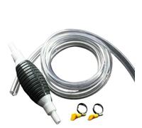 Fuel Petrol Syphon Pump, Portable Manual Hand Siphon Pump for Gas Gasoline Petrol Oil Diesel Liquid Water Fish Tank Solvent
