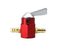 Fuel Petrol Tap Switch Universal Inline 6mm 8mm Fuel Valve Switch In-Line Petrol/Tap Motorcycle On-OFF Petcock Motorbike Fuel Injection Installation(Red 6MM)