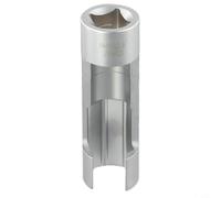 Fuel Pipe Nut Removal Tool with Hexagonal Opening, Diesel Injector Socket Wrench for Elbow Bolt Removal, Oxygen Sensor Spanner 17mm and 19mm Sizes(17mm)