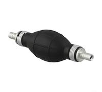 Fuel Priming Pump Pear 10mm for Petrol Diesel Water Transfer, Featuring Rubber PVC Material and Integrated Valve to Prevent Reverse Flow (1pcs)