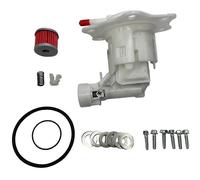 Fuel Pump Assembly + Oil Filter W/Spring Gasket Compatible with Honda CRF250 CRF450 R/RX 2009-2024 16700-MEN-A52 White & silver