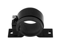Fuel Pump Bracket 50mm, Aluminum Alloy Car Fuel Pump Mounting Bracket Single Filter Clamp for Clamping Filters and Pumps with a Diameter of 50mm (Black)