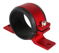 Fuel Pump Mounting Bracket, 50mm 58mm Metal Rubber Racing Car Modification Pump Automotive Mounting Brackets(50mm Red)