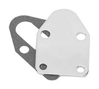 Fuel Pump Plate Chrome Mechanical Fuel Pump Mounting Plate Pad Cover With Gasket it for SB 283 305 327 350 383 400 Engine + fuel pump block off plate chevy 350