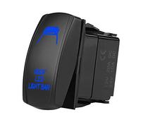 Fuel Pump Rocker Switch Led Light Bar Switch 5 Pin Laser On Off SPST switches 20A/12V 10A/24V Switch Blue with Jumper Wires Set for Cars Trucks Boats ATVs UTVs RVs