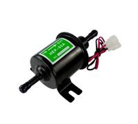 Fuel Pump Universal 12V Heavy Duty Electric Fuel Pump Metal Solid Petrol Inline Fuel Pump Gasoline Transfer Pump 12 Volts HEP-02A Black