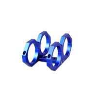 Fuel Pumps Mounting Bracket Clamp Cradle Support 60mm Twin Dual Double Aluminum 044 Fuel Pump Intake Fuel Pump(Blue)