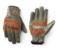 Fuel Rodeo Motorcycle Motorbike Leather Gloves Olive