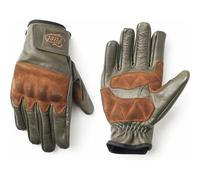 Fuel Rodeo Motorcycle Motorbike Leather Gloves Olive