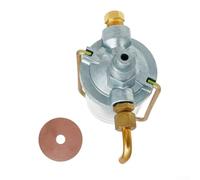 Fuel Sediment Bowl Assembly 370832R91 Replacement, Glass Fuel Filter with Shut-Off Handle, Compatible with for Farmall H M 350 400 450 I6 Tractors