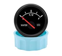 Fuel Sending Unit 0-190ohm 52mm Water Level Gauge Red LED Pointer Water Tank Level Indicator 240-33ohm for Car Boat Truck 12V 24V(240-33ohm BN)
