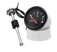 Fuel Sending Unit Fuel Level Sensor 0-190 Ohm with 52mm Fuel Level Gauge Meter Red Backlight for Diesel Gasoline uto Car Boat 9-32V(375mm)