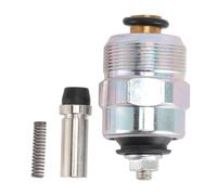 Fuel Shut Off Solenoid Valve, Engine Stop Flameout Shutdown Tool, Stainless Steel Solenoid Valve with Standard Connector, for Isuzu Excavator, B3.3, VE (24V)