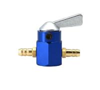 Fuel Shut off Valve Universal Inline 6mm 8mm Fuel Valve Switch In-Line Petrol/Tap Motorcycle On-OFF Petcock Switch Fuel Shut Off Valves(Blue 8MM)