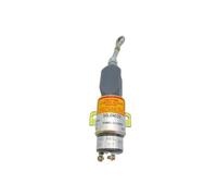 Fuel ShutOff Solenoid Throttle Controls Solenoid B4002-1115030 Solenoid Valve Fit for Yucai 24V 12V Fit for Excavator PC60-7 PC120-7 PC200-7 Throttle Stop Solenoid Valve(12V)