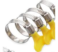 Fuel Steel Hose Clips Having Stainless Handle Resistant Drive Variable Jubilee Clamps for Worm for Water Plus Machinery Pipes Plastic Multiple Sizes (19-29mm)
